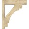 Ekena Millwork Merced Block Rough Sawn Outlooker, Douglas Fir, 6"W x 22"D x 26"H OUT06X22X26MRC05RDF - alternate 2